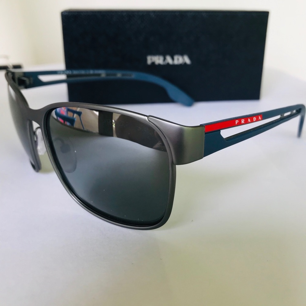 Prada Sport Gunmetal Polarized Sunglasses - Picture 3 of 9